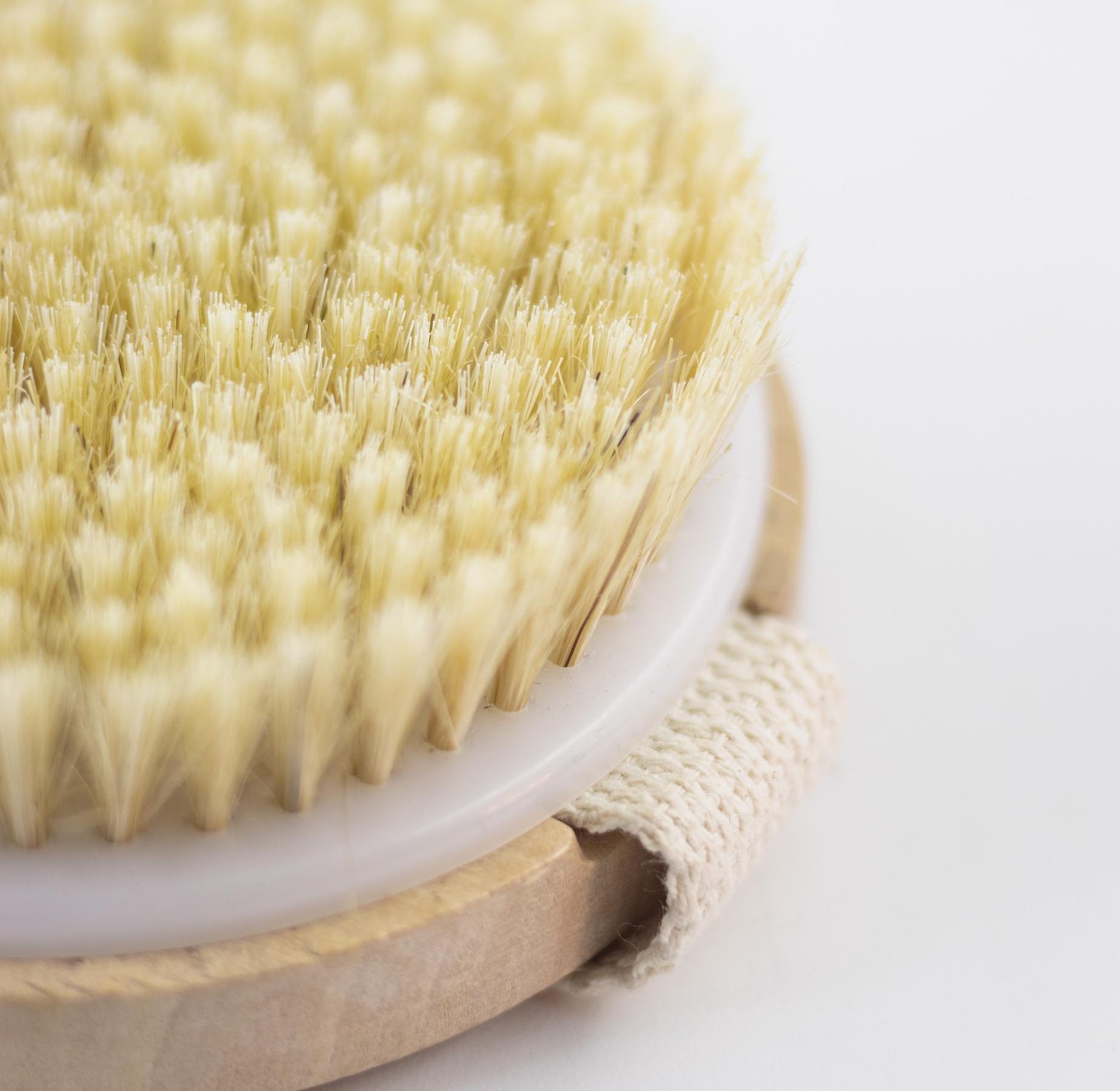 Natural Bristle Dry Brush for Lymphatic Drainage & Exfoliation image
