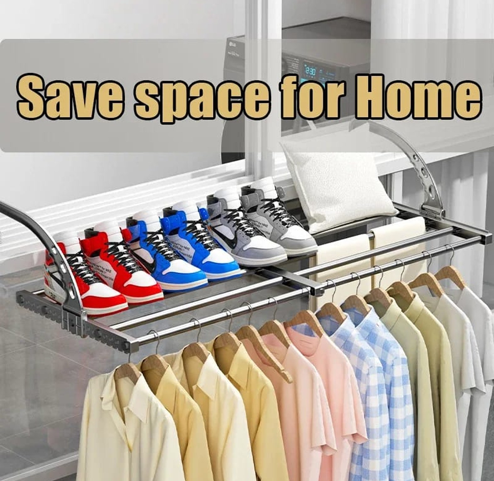 Foldable Clothes Drying Rack image