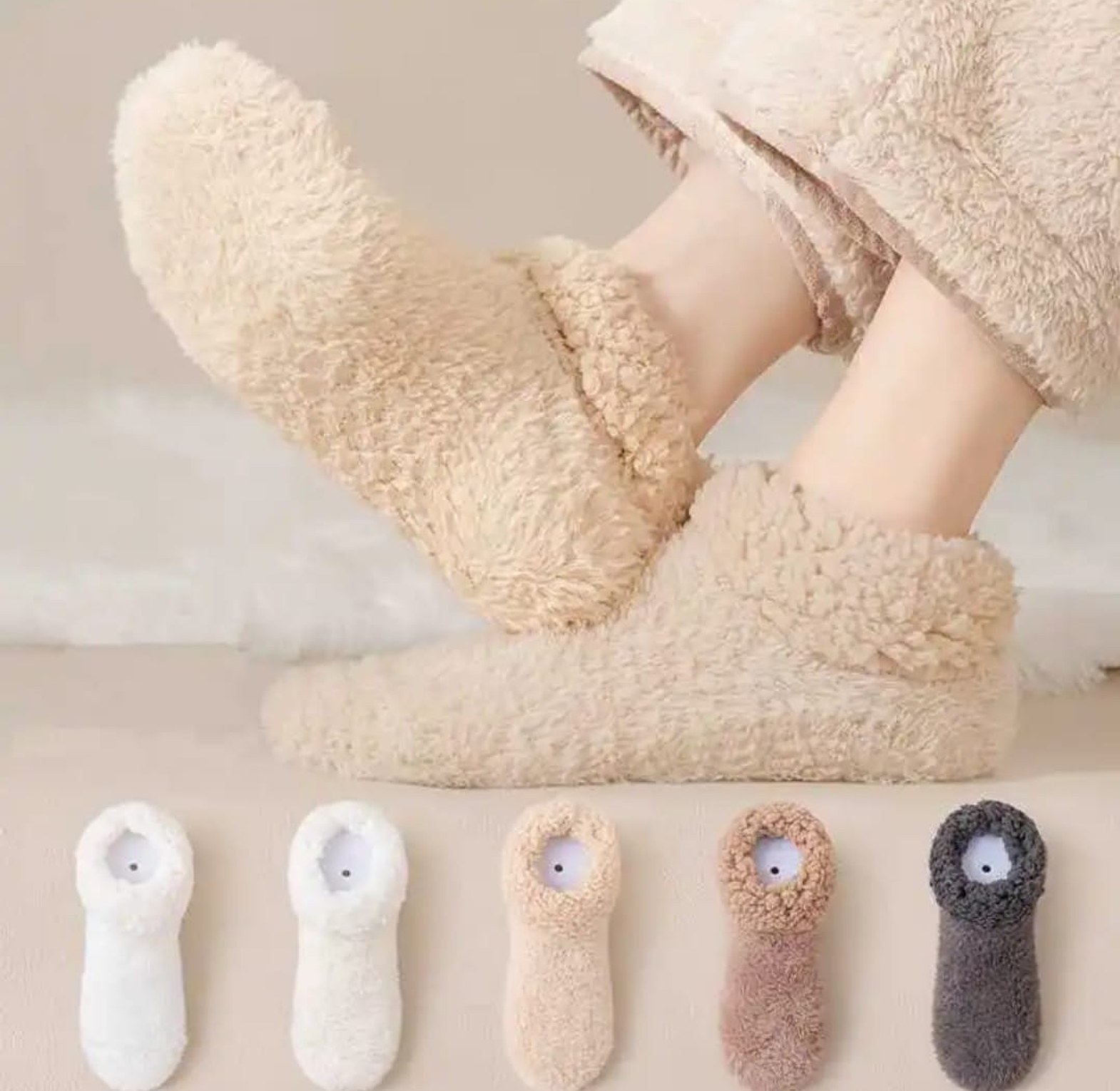 Breathable Berber Fleece Sleeping Socks image