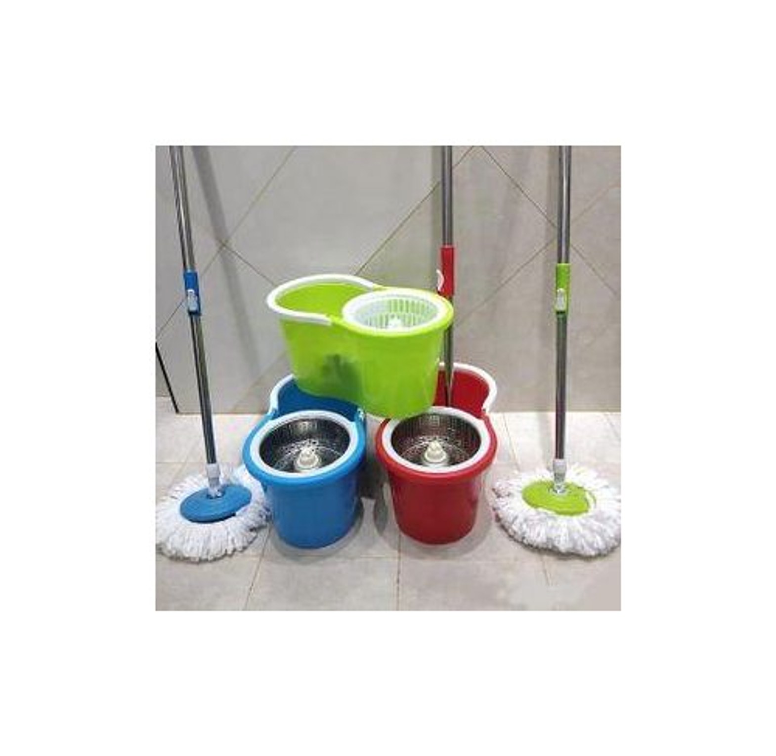 Rotating 360 Spin Mopper And Bucket Set image