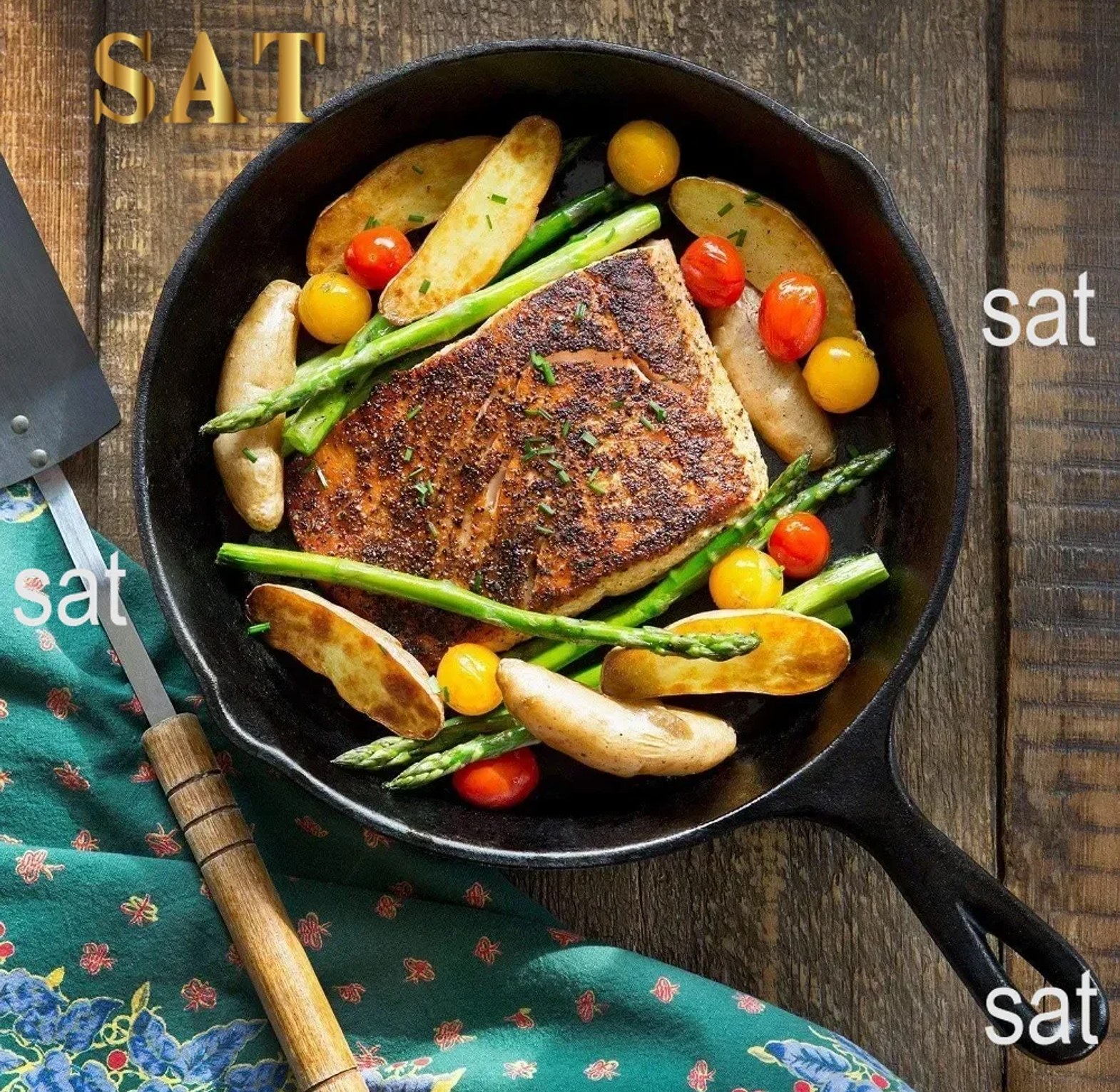 4 Piece Cast Iron Frying Pans Set image