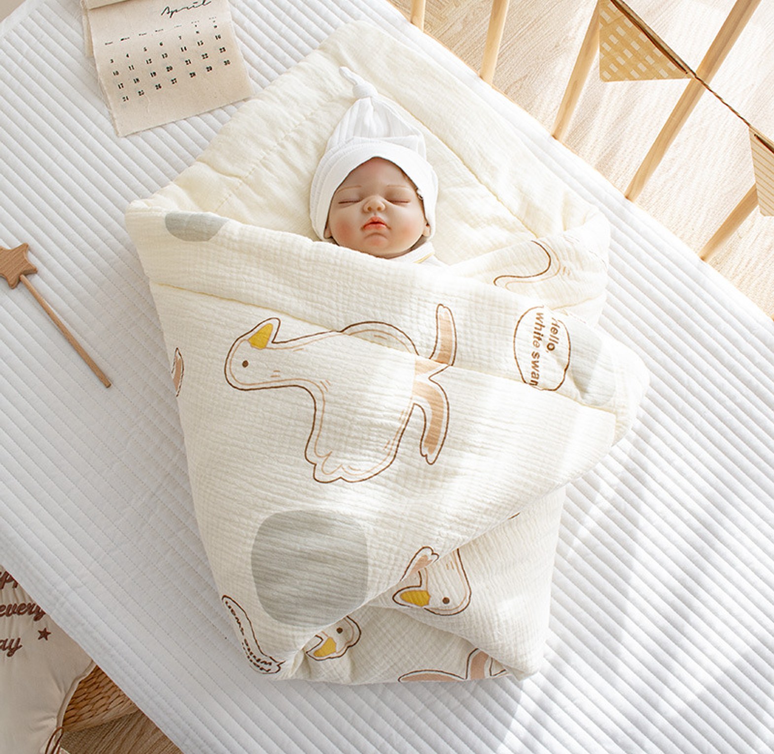 CloudSoft™ Quilted Muslin Blanket image