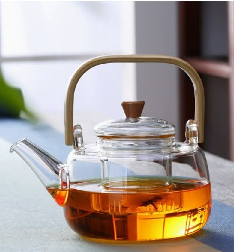 1 Litre Premium Glass Teapot with Removable Infuser Heat Resistant Tea Maker image
