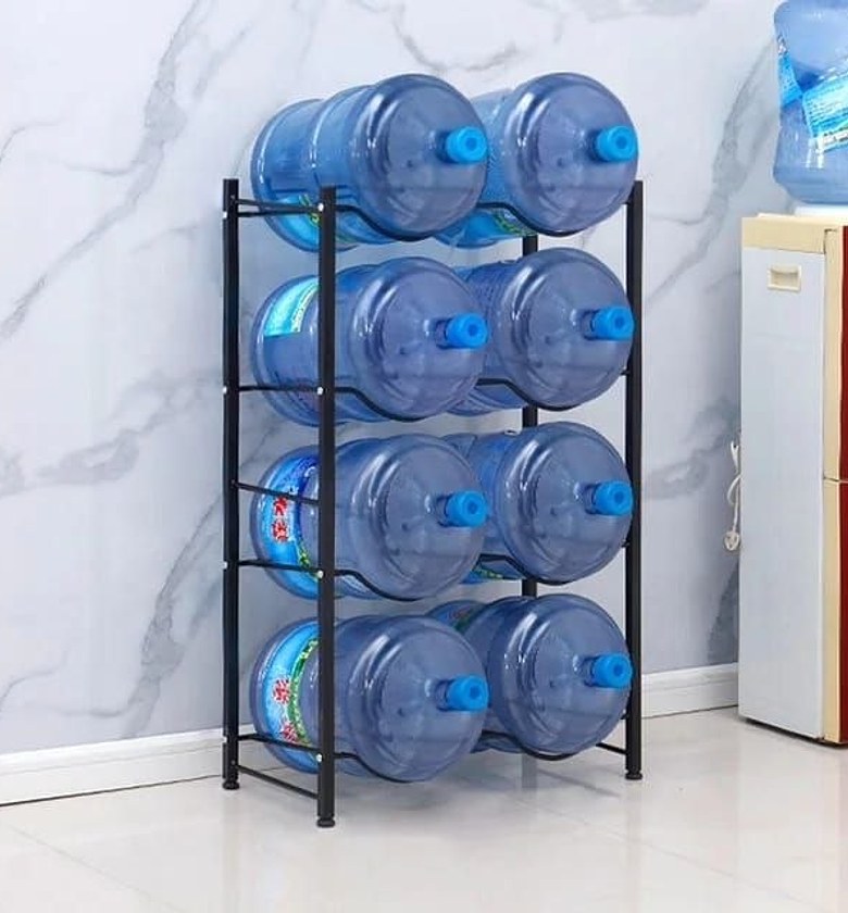 Heavy-Duty Carbon Steel Water Bottle Holder Rack image