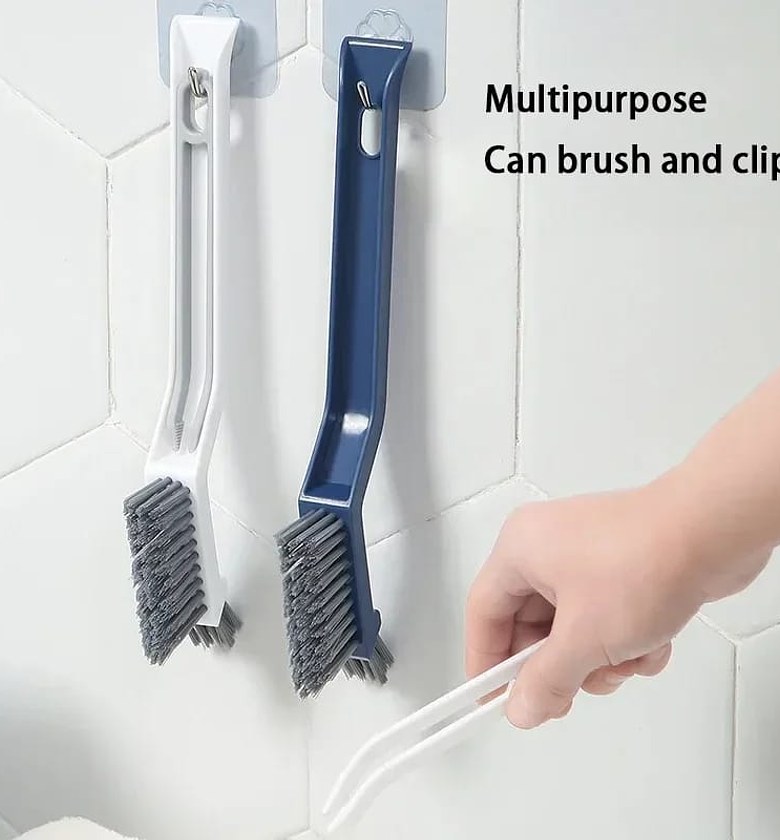 Three-in-one Plastic Bathroom Floor Brush image