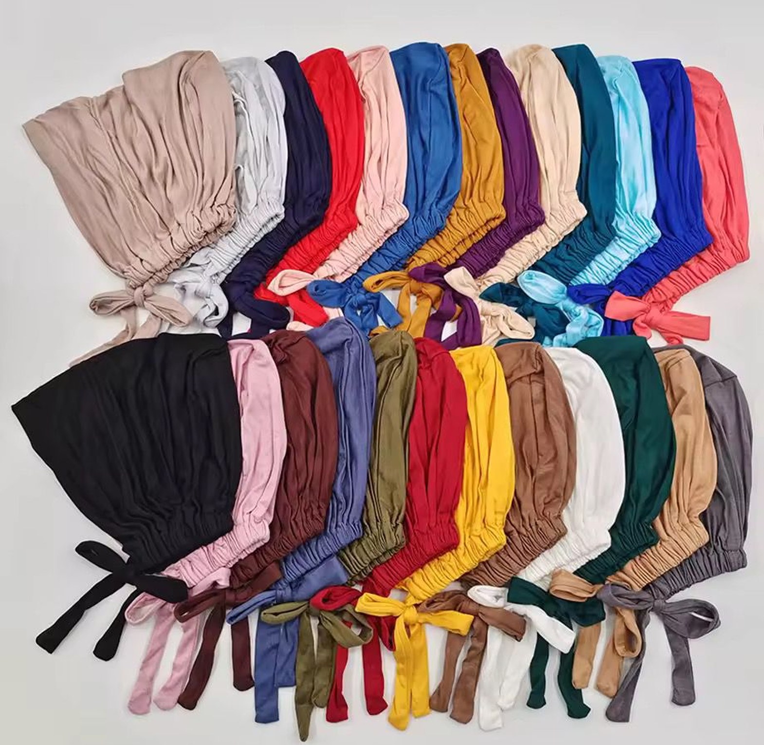 Soft Modal Muslim Turban Hat Inner Hijab Caps image