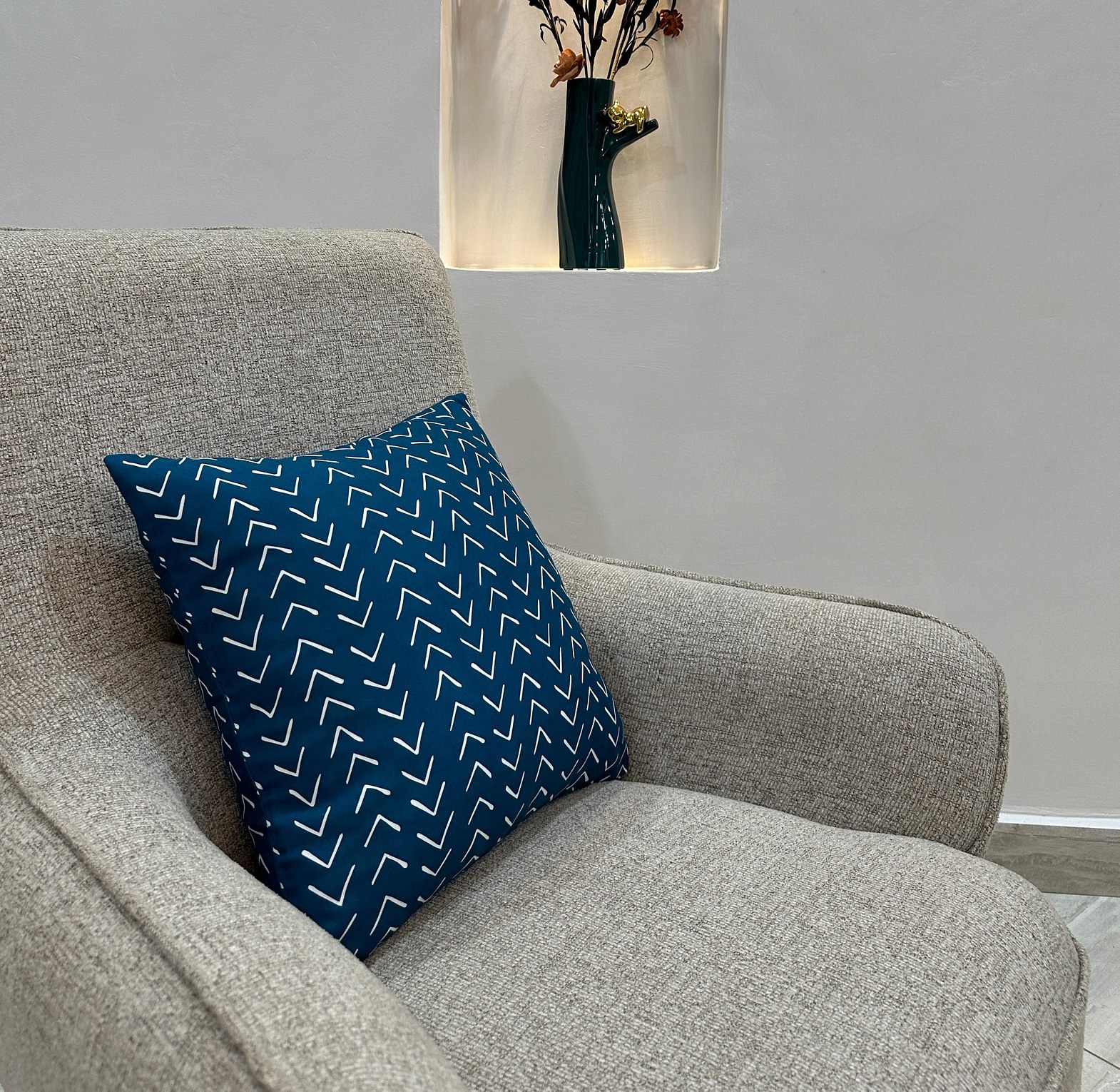 Luxury Boho cushion cover in teal image