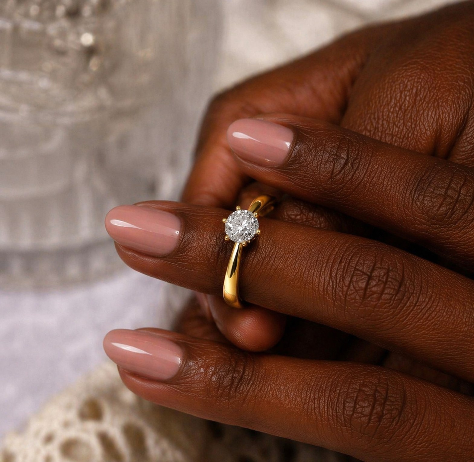 Stainless steel, cubic zirconia engagement proposal ring ring  image