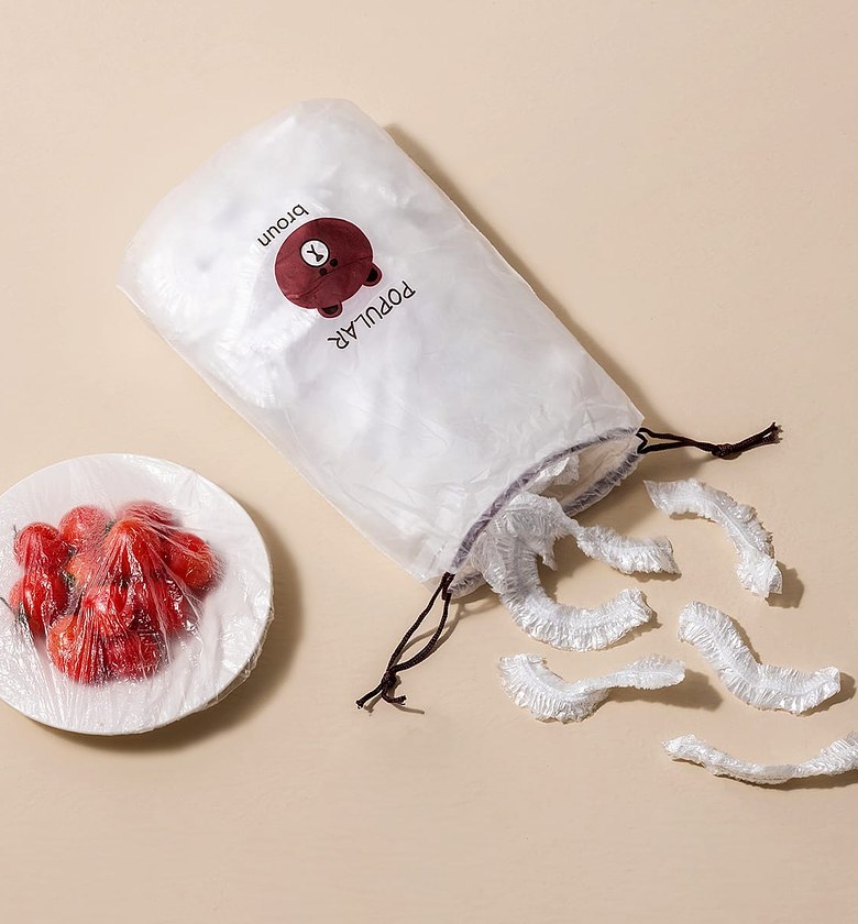 100 Pcs Reusable Food Storage Covers Bags image