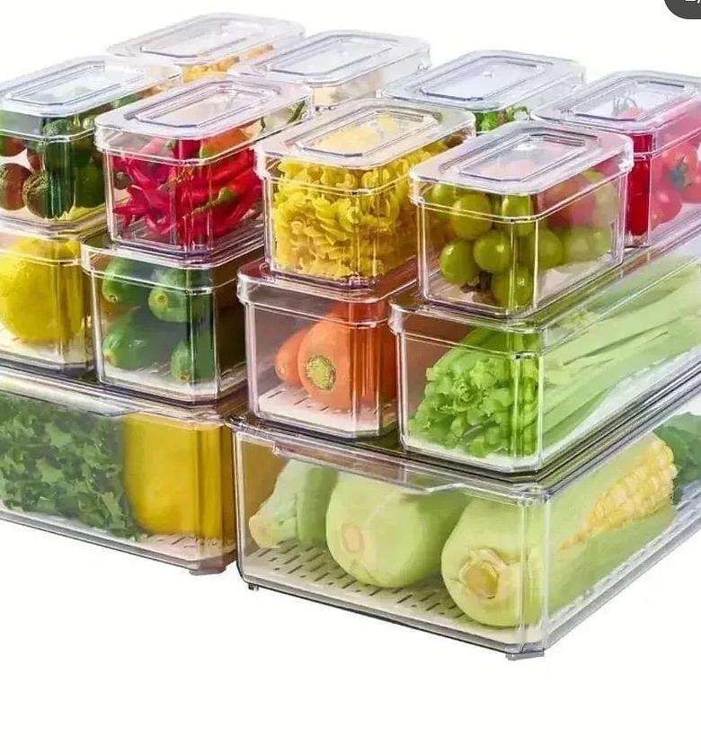 14pcs stackable Fridge storage organizers image