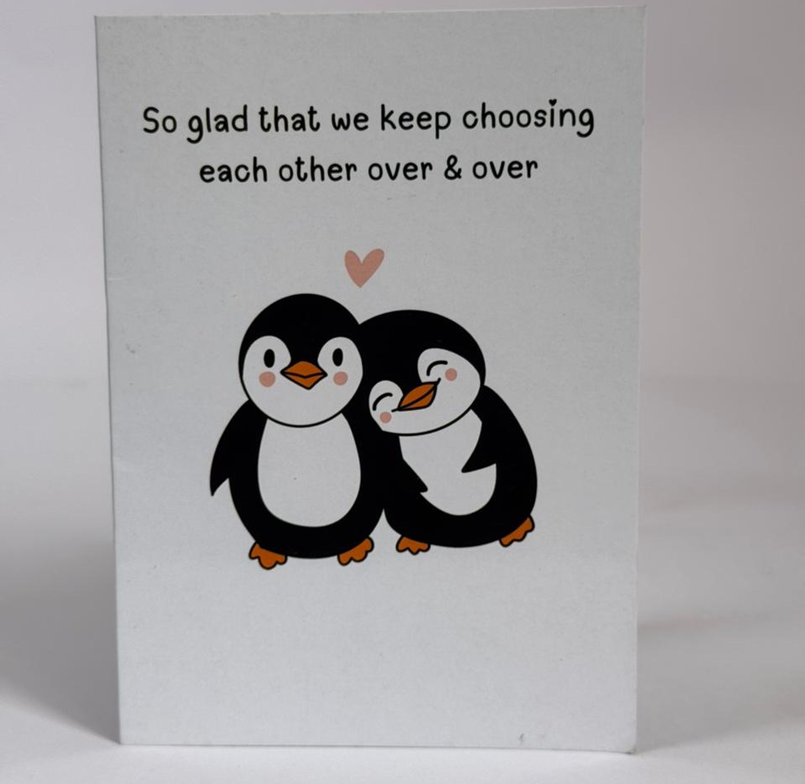 Penguin heartfelt card image