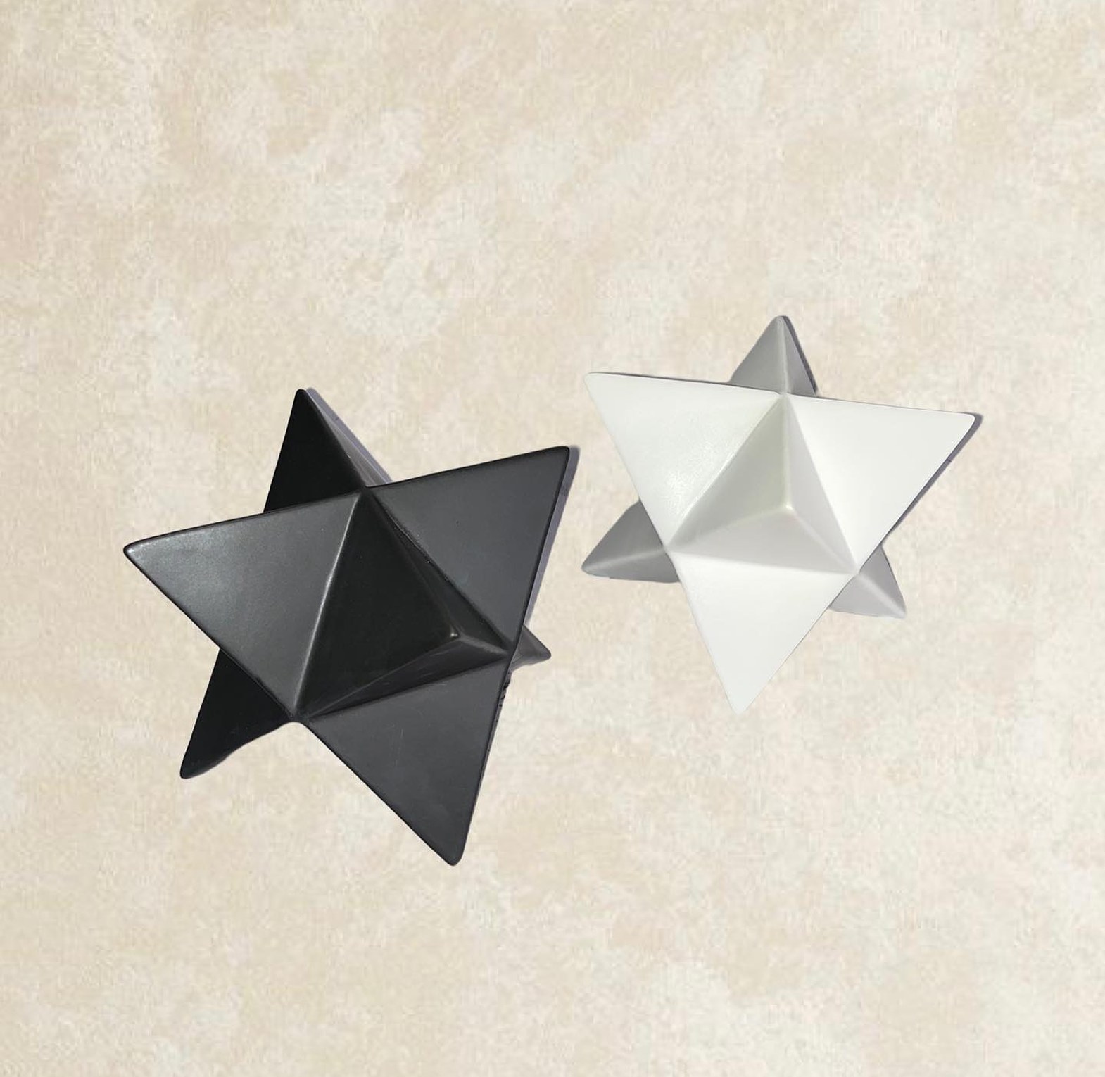 Star Shaped Centerpieces in Black and White image