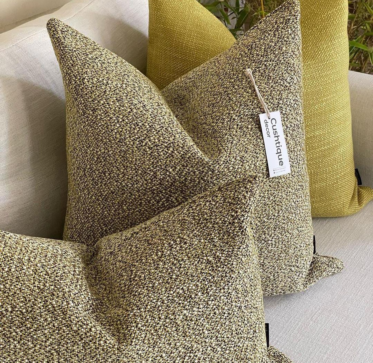 LEMON DOTTED CUSHION image