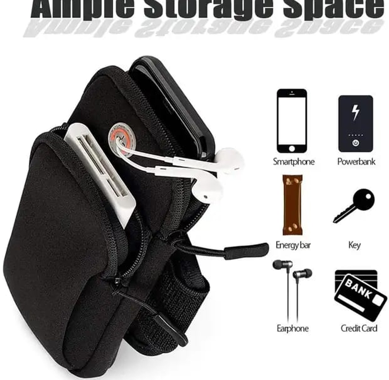 Jogging Gym Running Armband Phone Case Holder Bag image