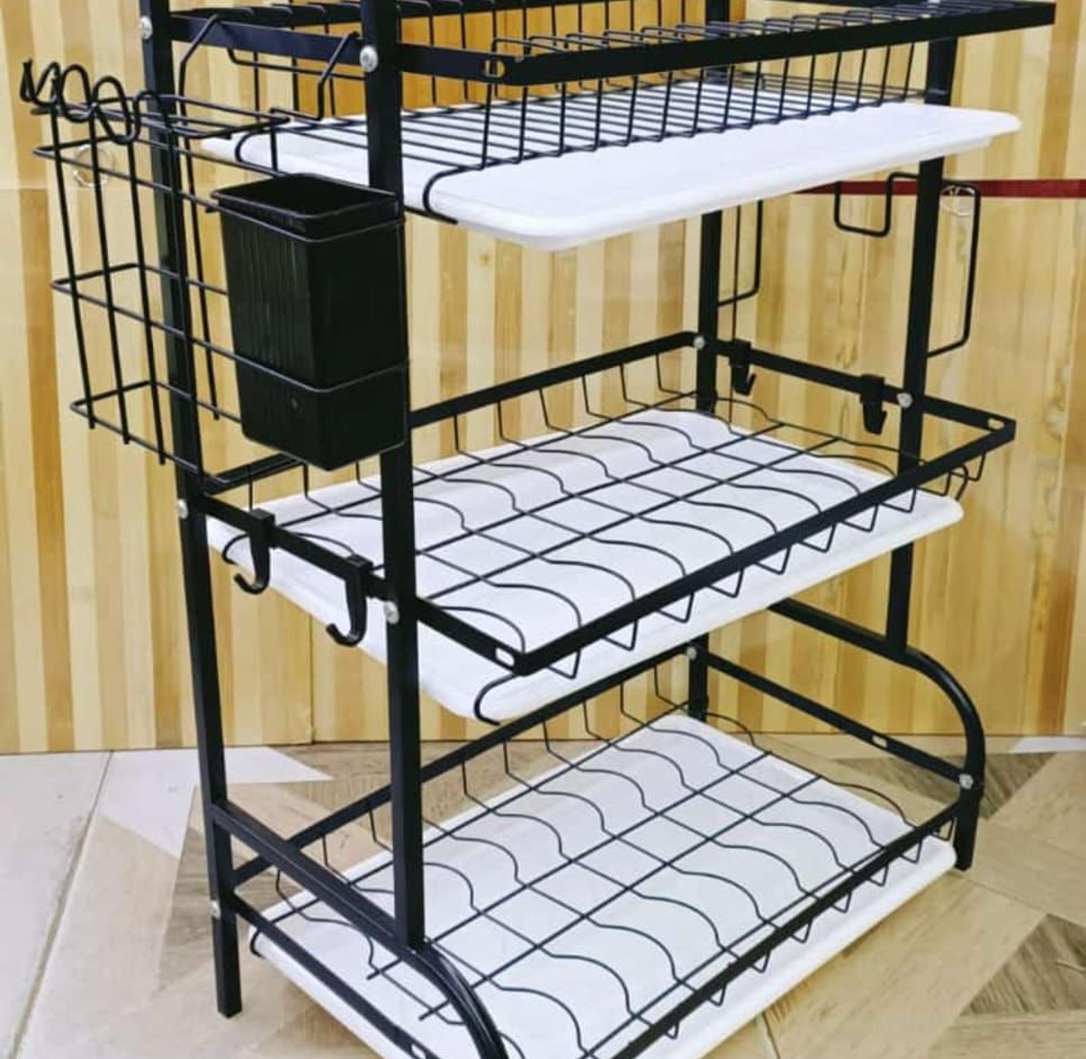 Dish Rack. 3 Tier High quality carbon steel dish rack  image