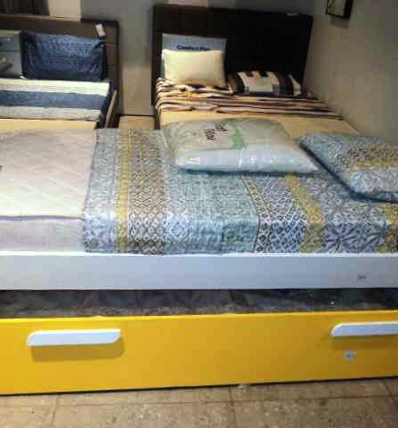 BED 90X190 CM CLR YELLOW  image