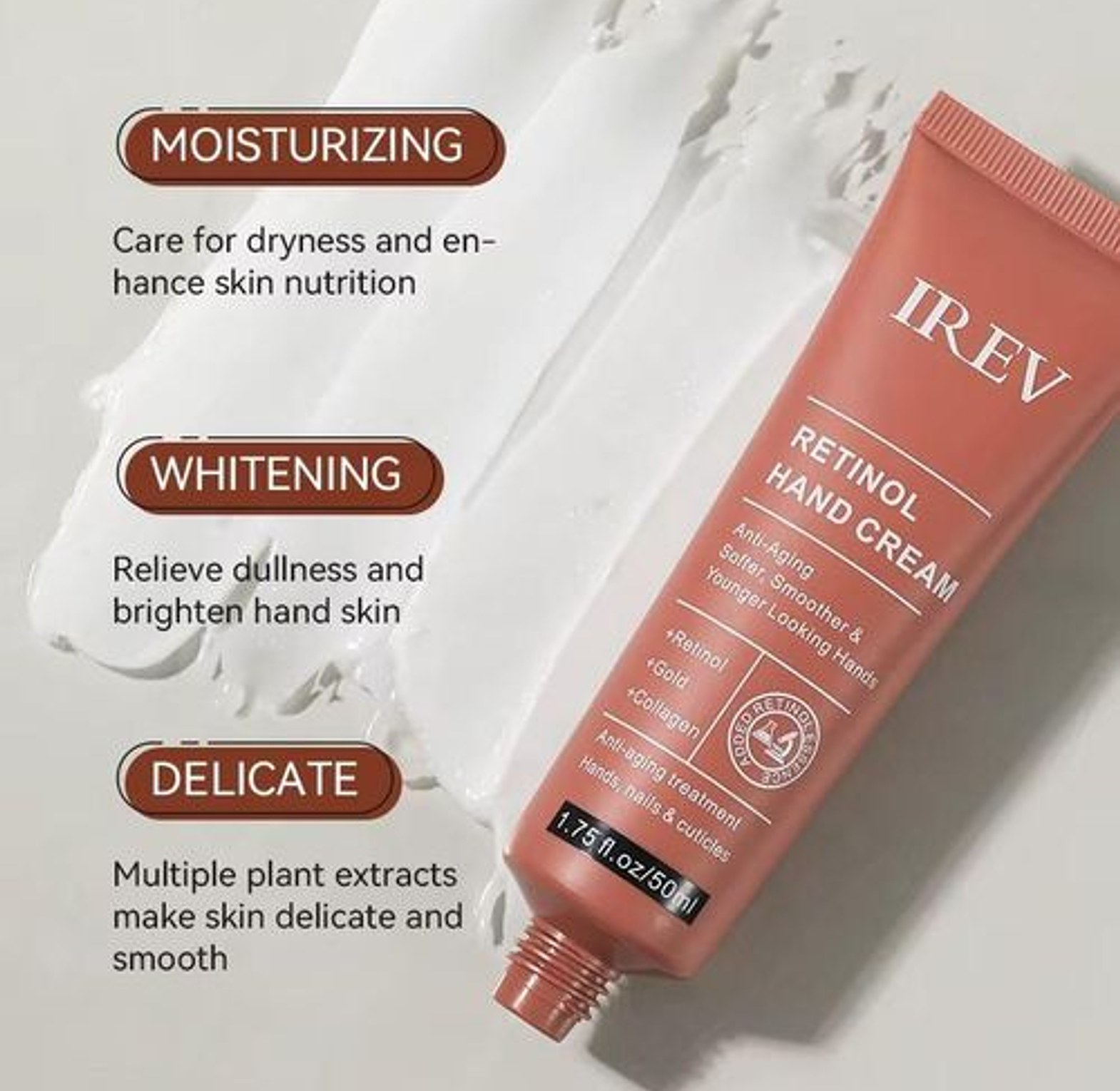 IREV Retinol Hand Cream – Retinol, Gold & Collagen image