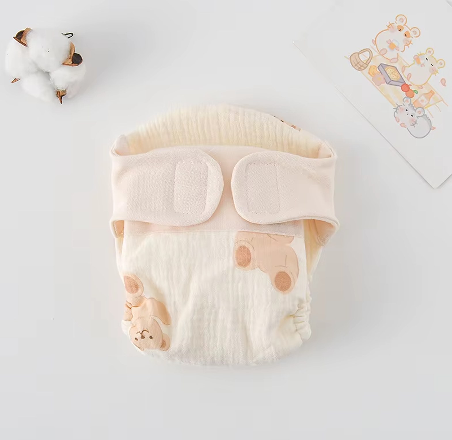 Reusable Muslin Cloth Diapers image