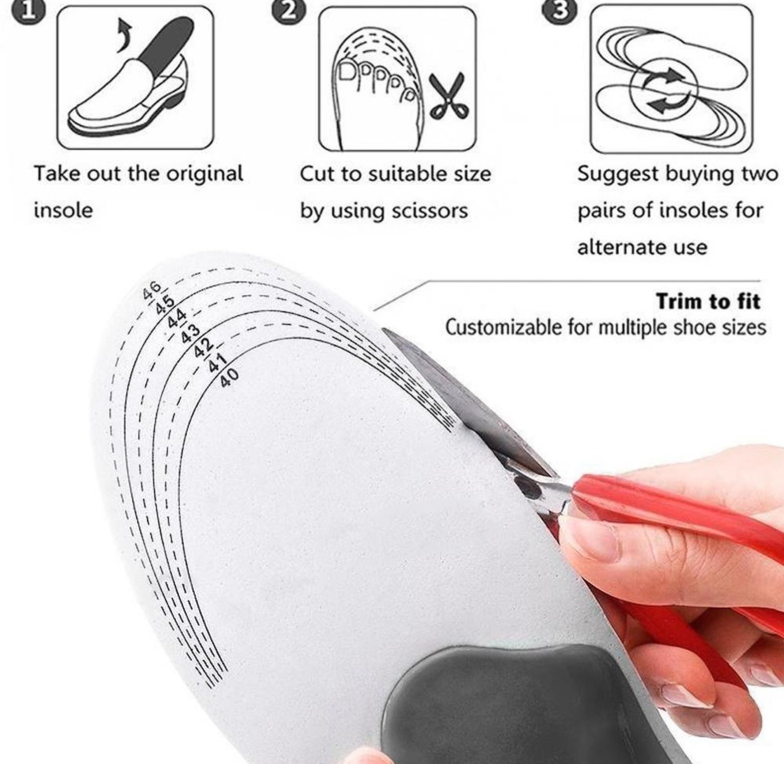 Orthopedic Shoe Insole, Flat Foot Corrector image