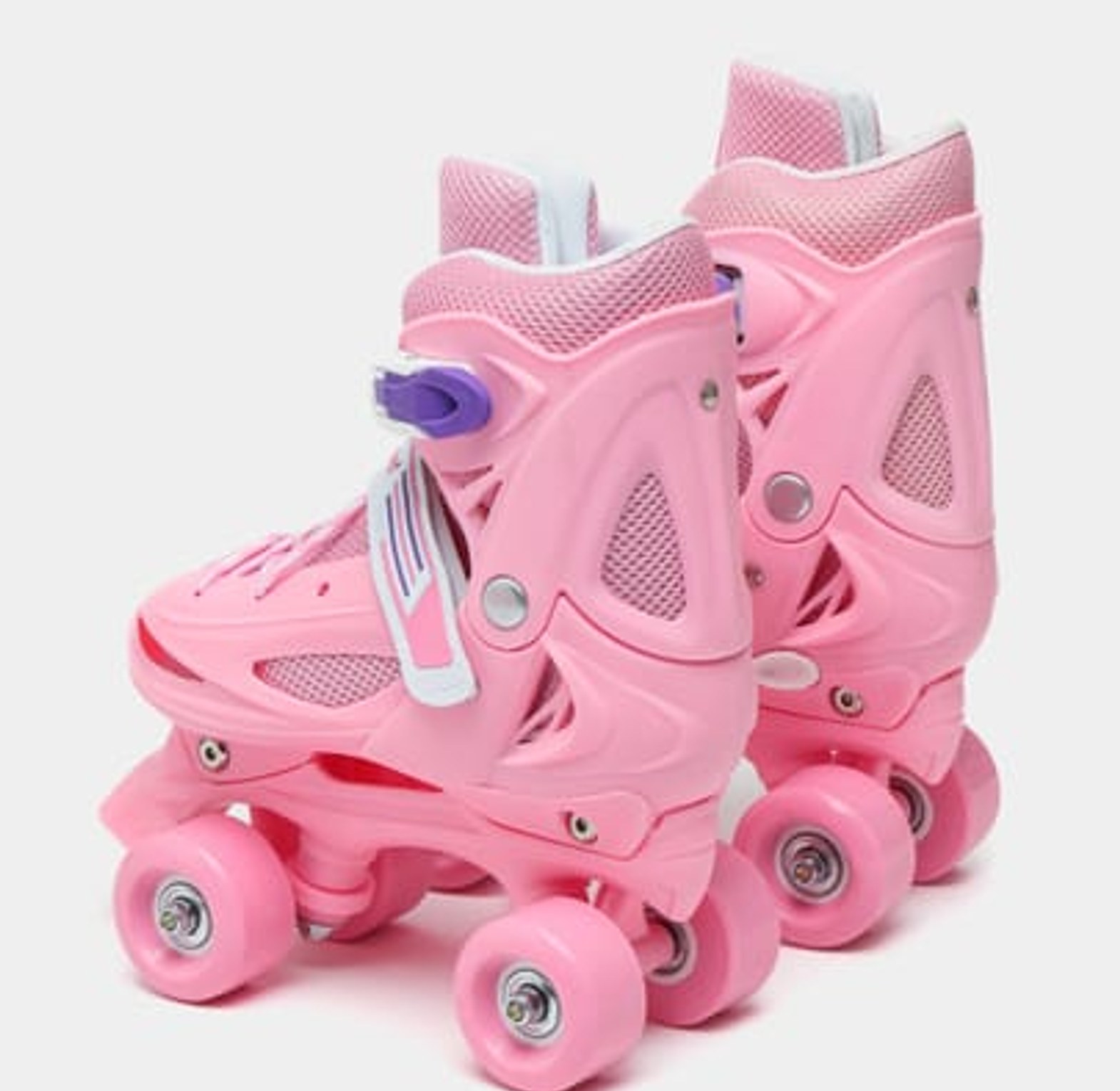  SKATES SHOES. Girls Kids Skates Children Roller Skates Skating Shoes Sliding Adjustable Quad Sneakers 4 Wheels 2 Row Line Outdoor image