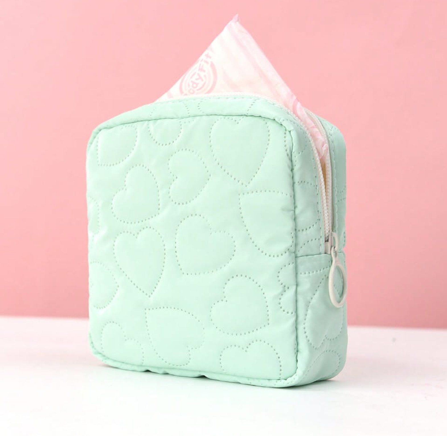 New Candy Color Square Glossy Cosmetic Bag image