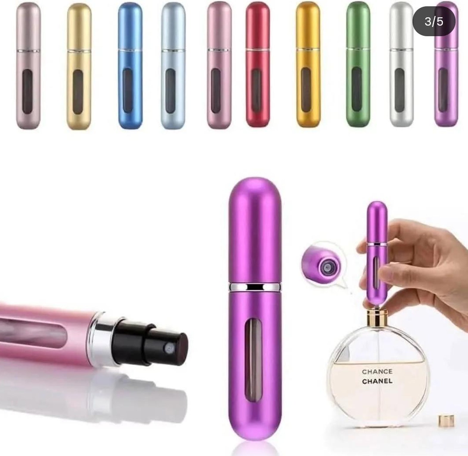 Travel mini perfume spray bottle  5ml image