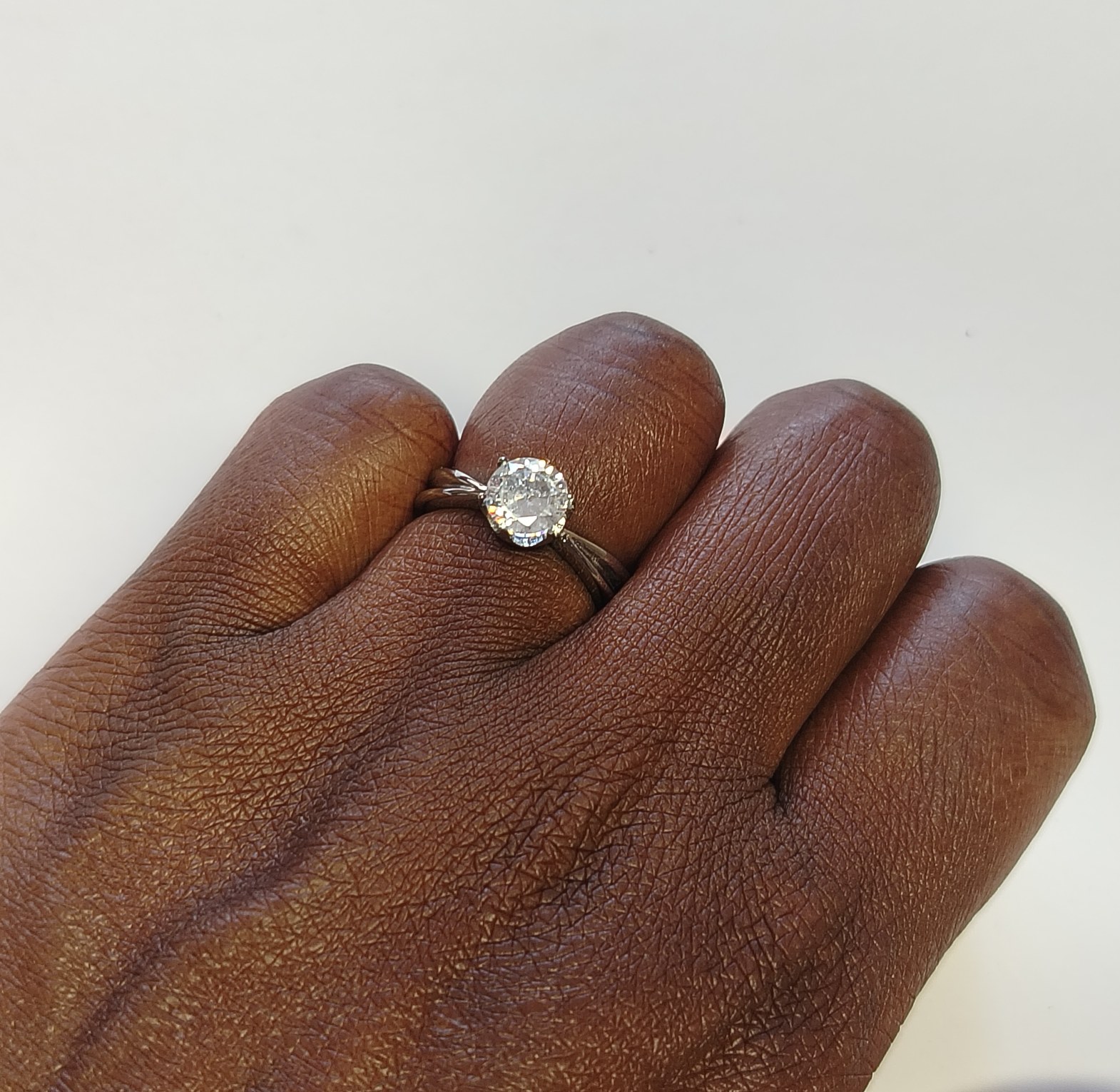 Never fade stainless steel engagement ring image
