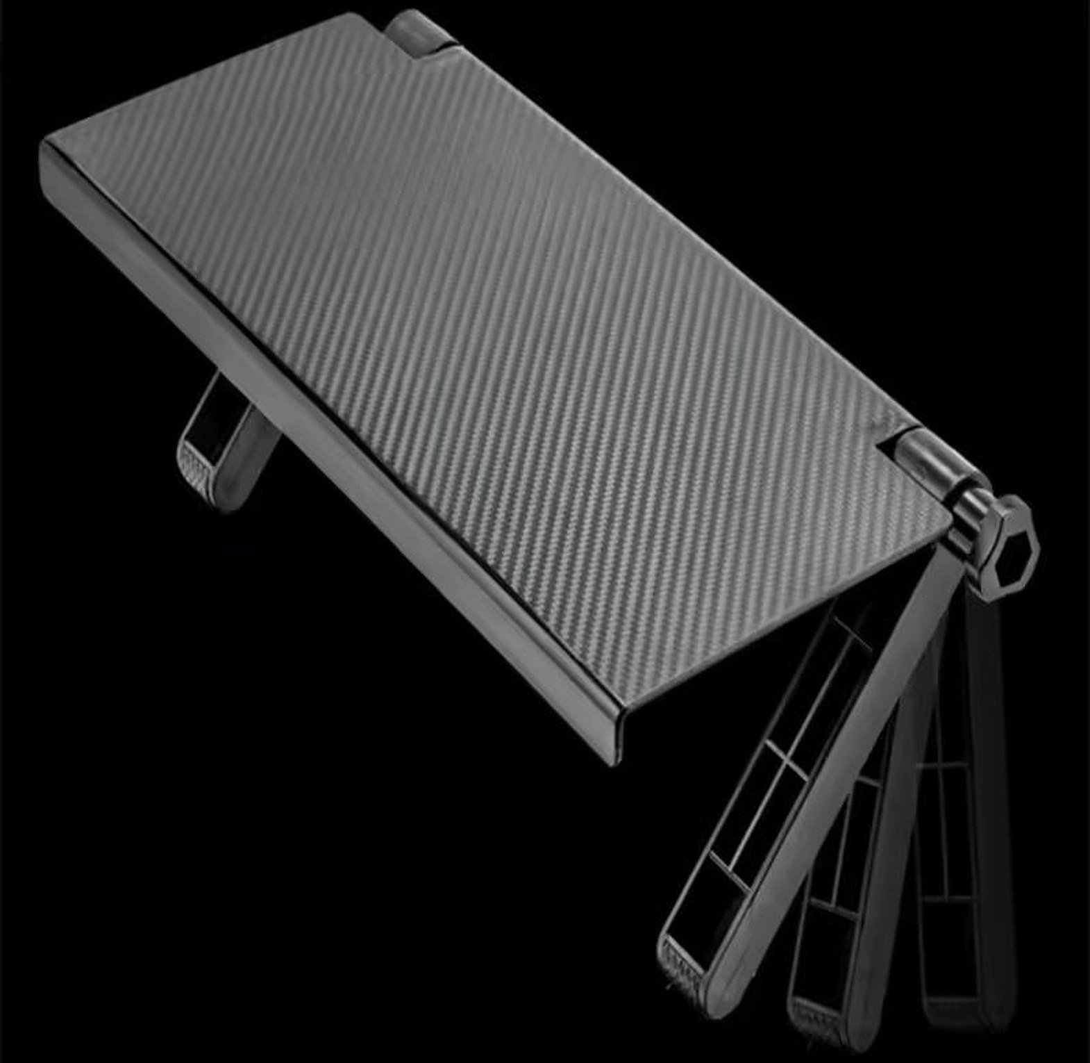 Adjustable TV and computer monitor top storage shelf image