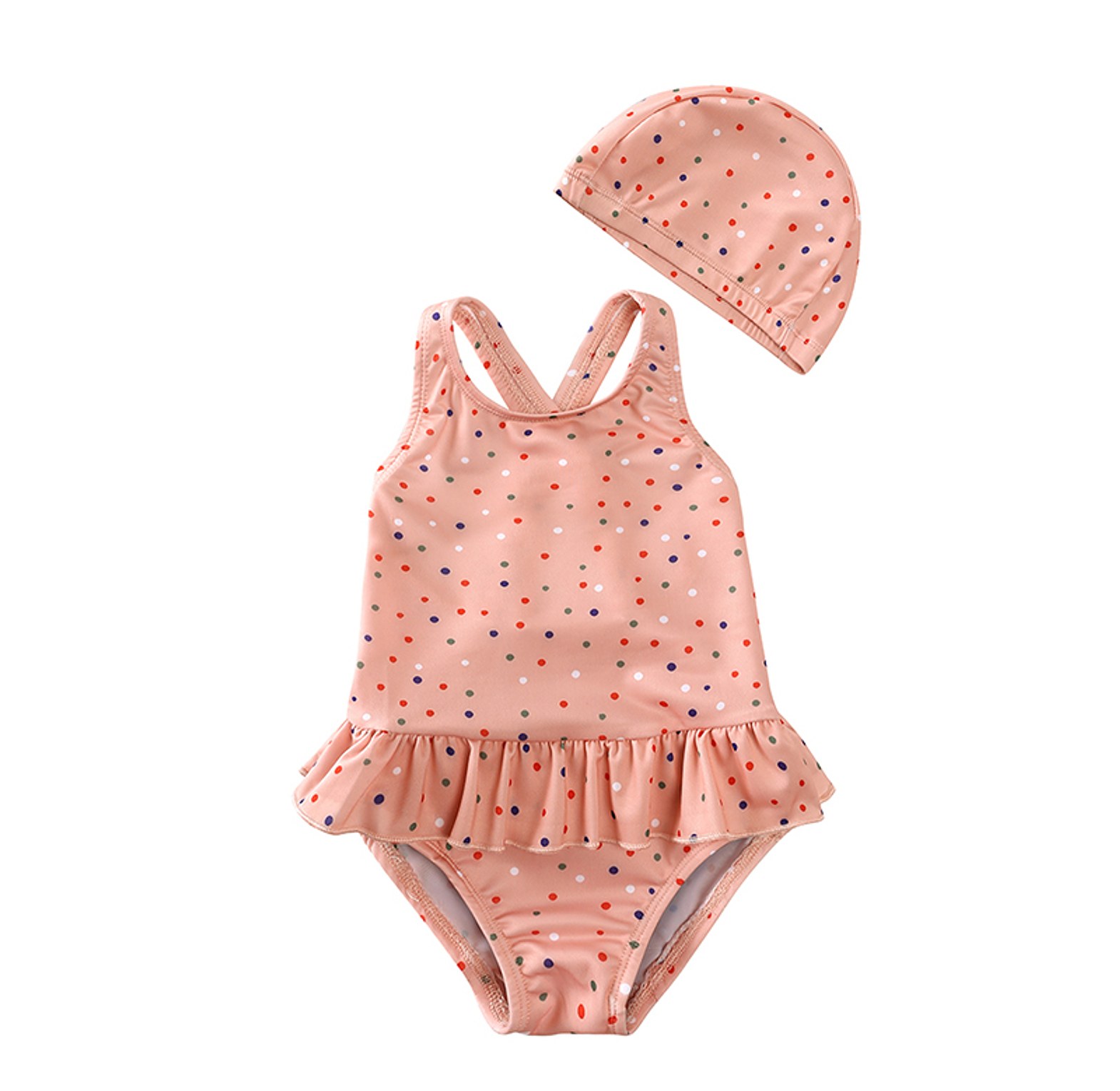 Girls one piece swimming costume image
