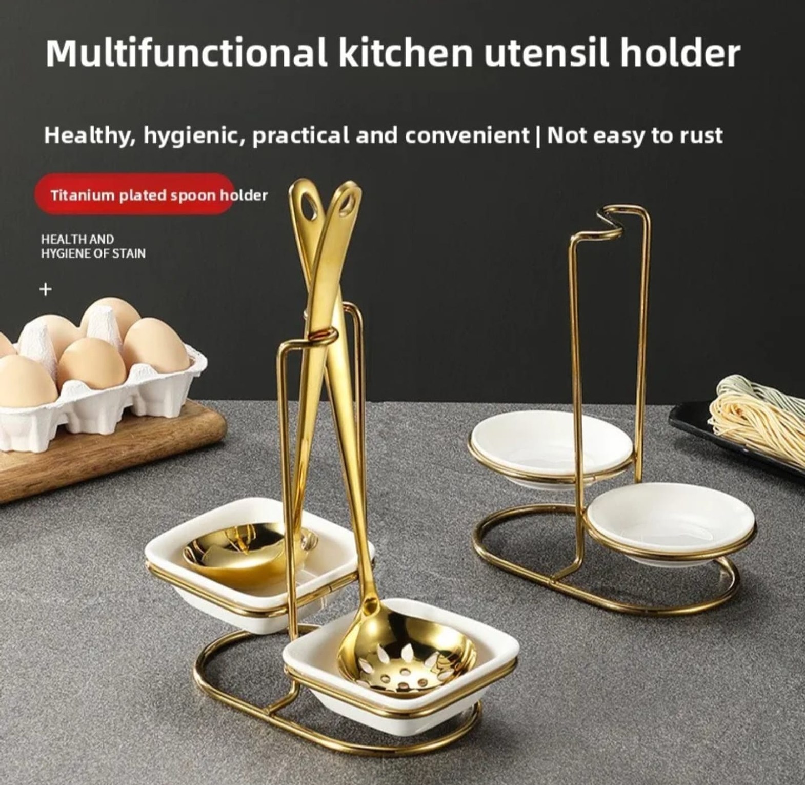 Multi-Functional Upright Soup Ladle Holder image
