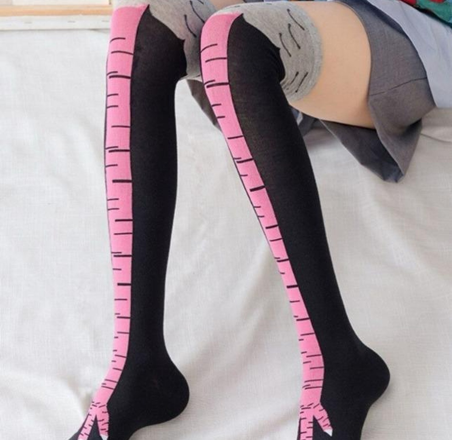 Halloween Funny Chicken Foot Socks image