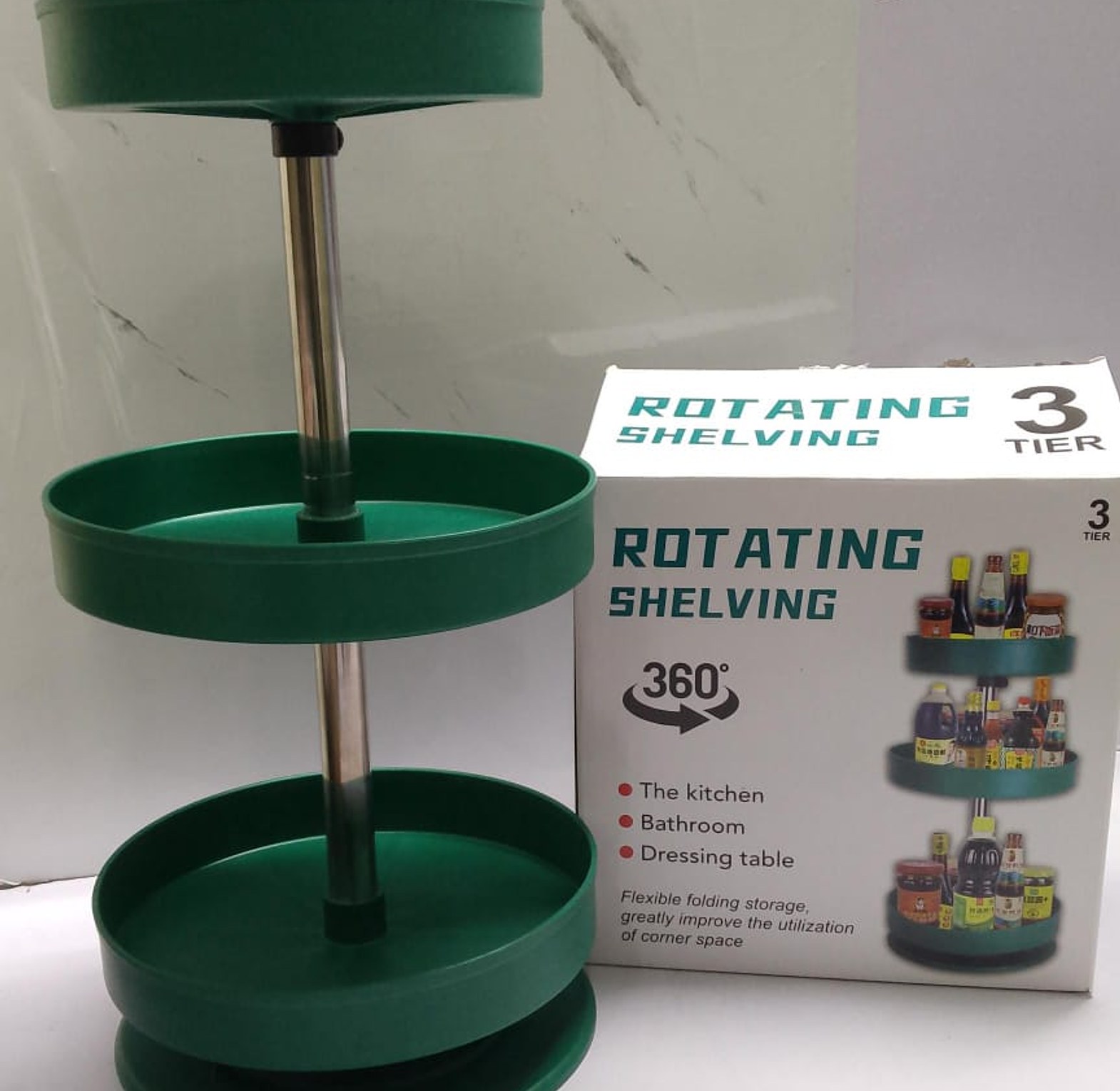 360° Rotating Spice Rack Organizer image
