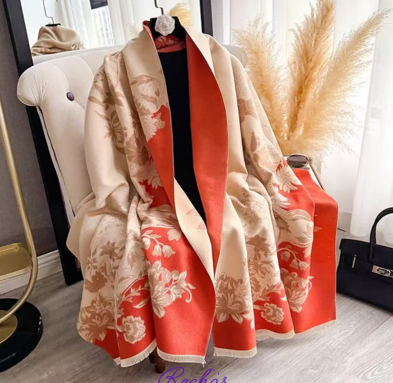 New print cashmere scarves  image
