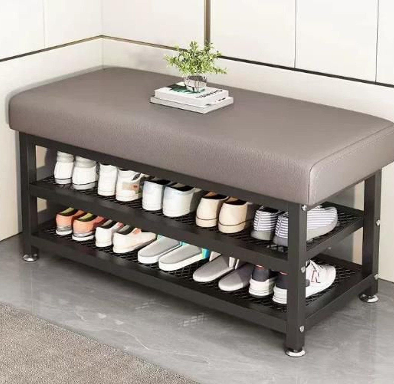 Entry way shoe rack image