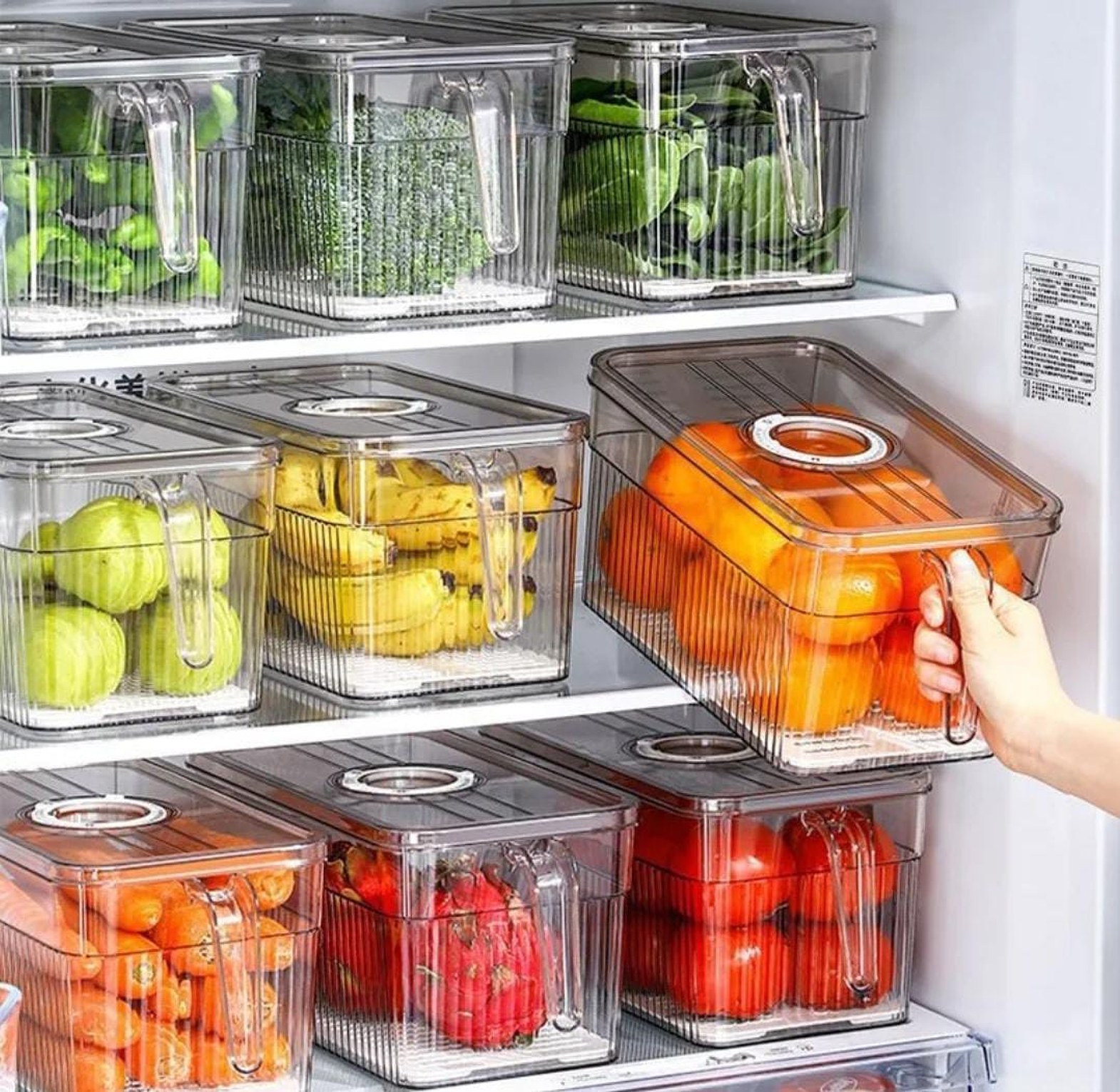 Acrylic Fridge storage containers image