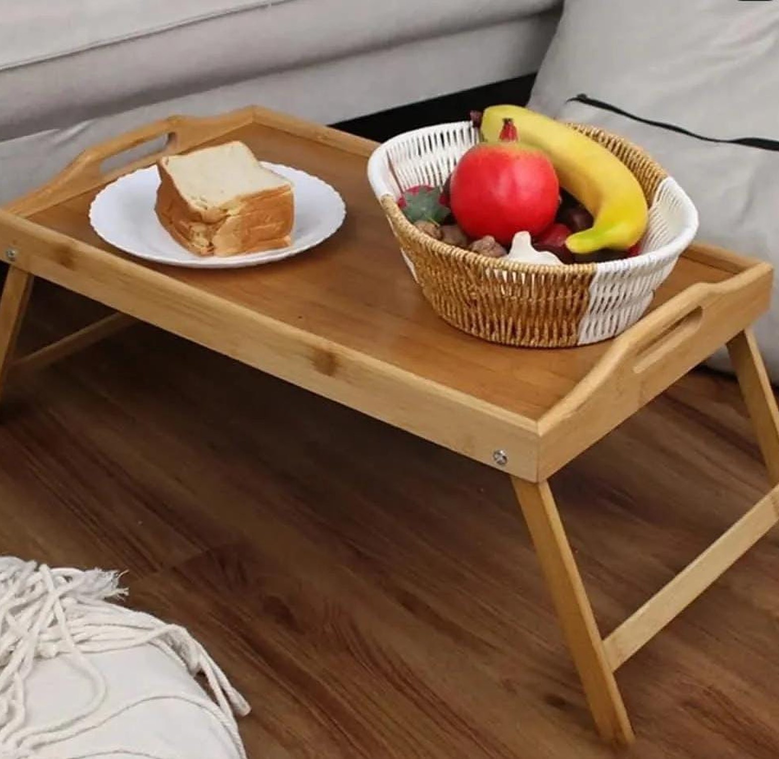 Foldable Bamboo Tray  image
