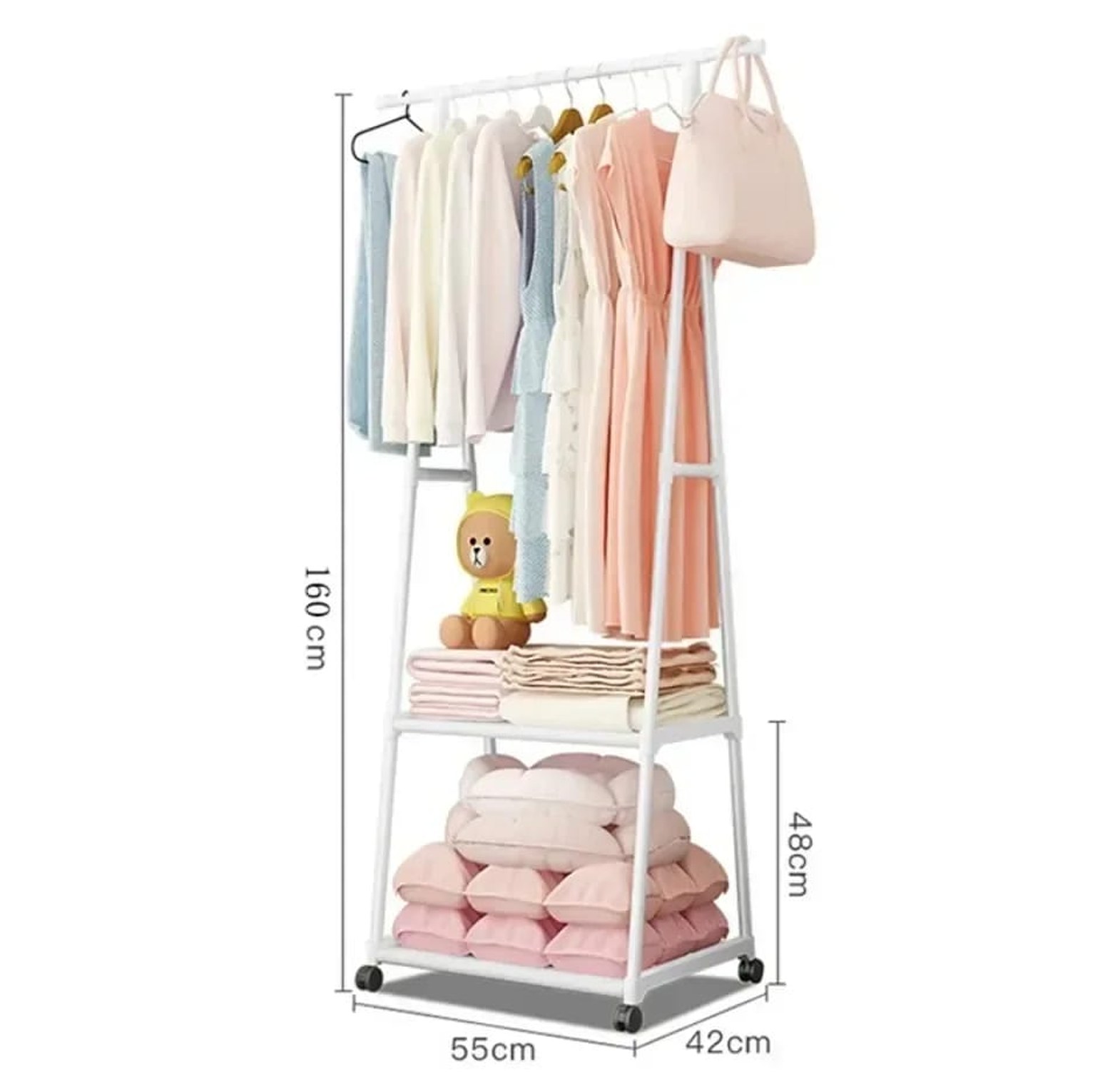 Indoor triangular coat rack image