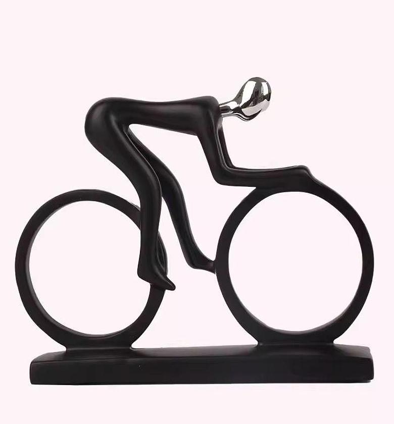 Ceramic Bicycle Sculpture Décor Piece image