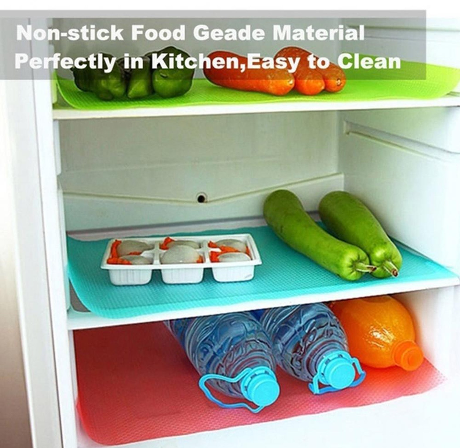 4 Piece Fridge Refrigerator Mats image