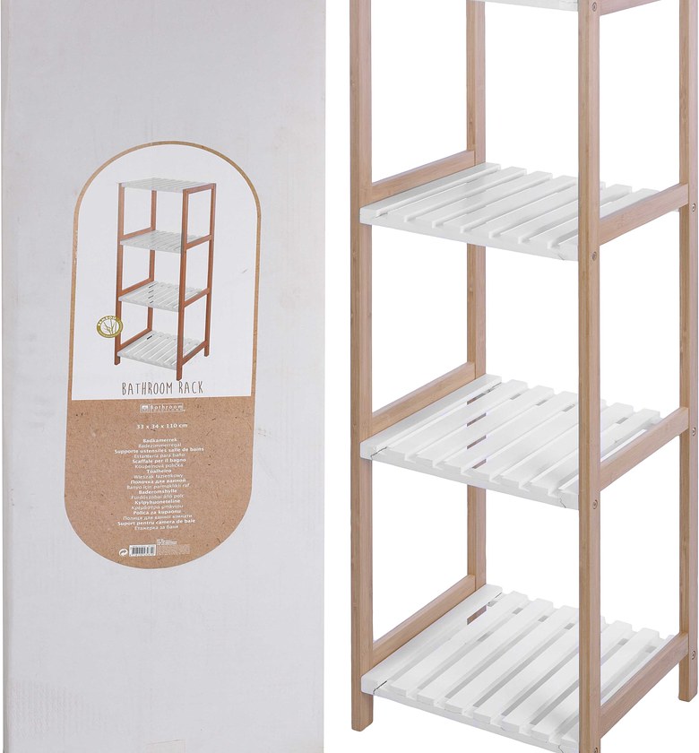 BATHROOM RACK 4 SHELVES,  image