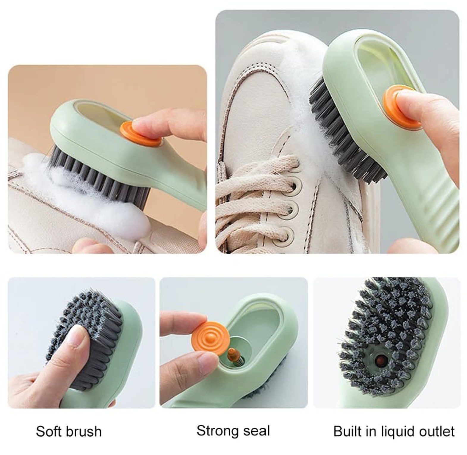 Multifunction Cleaning Brush Soft Bristled  image
