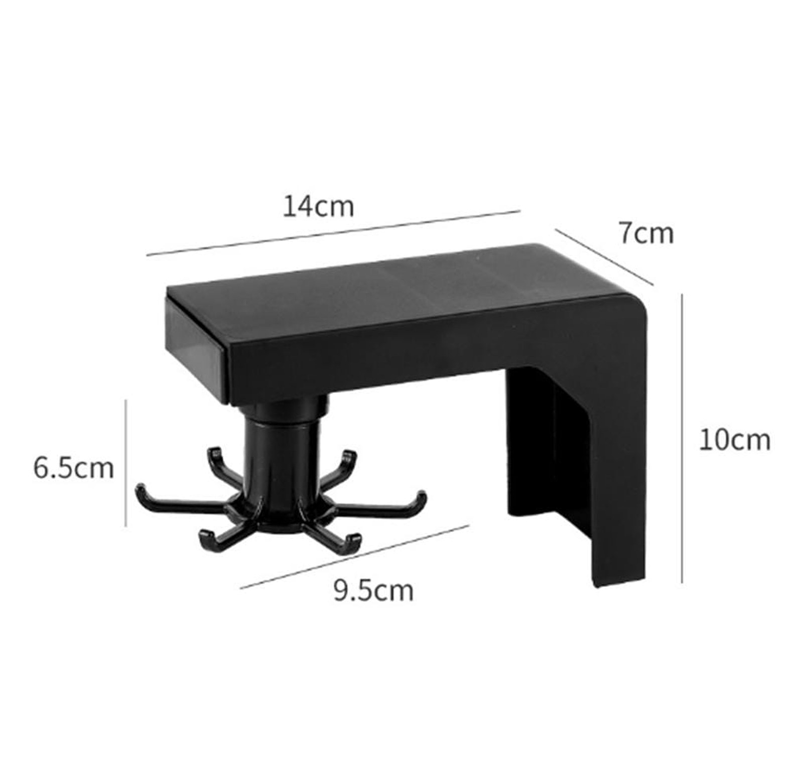 360° Rotating Kitchen Utensil Hooks Hanger image