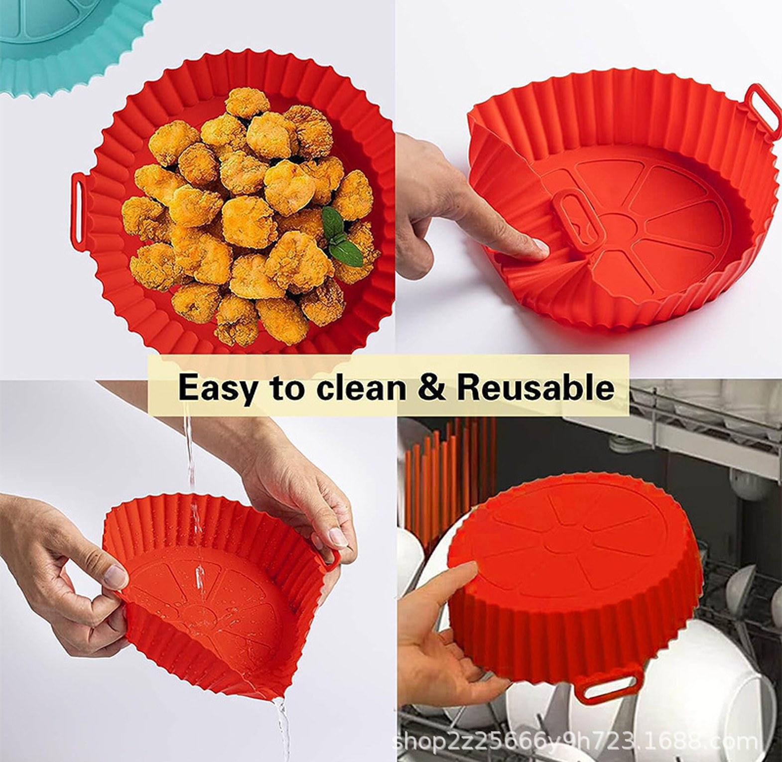 Food Grade Silicone Air Fryer Liner image