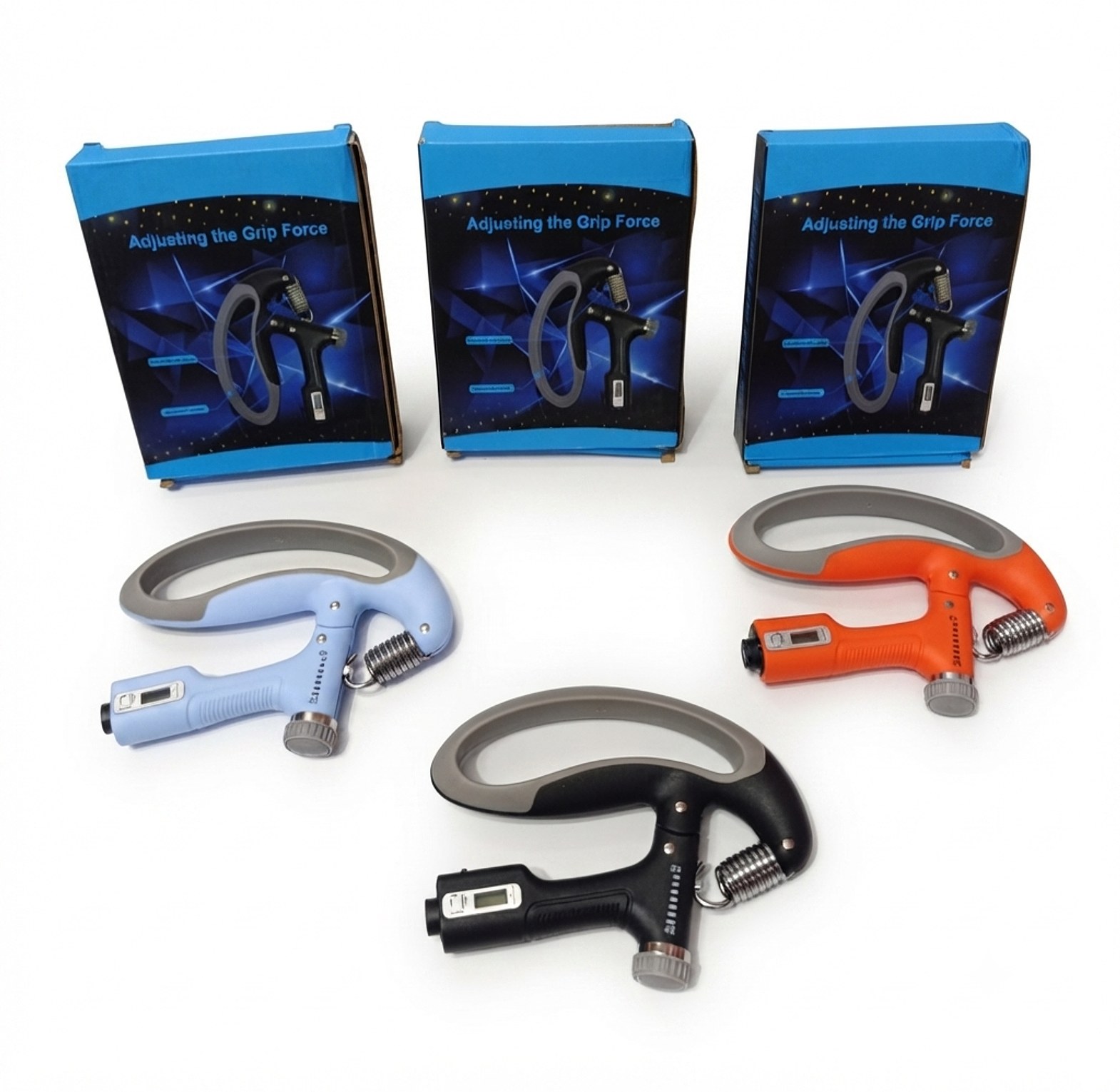 Adjustable Hand Grip Strengthener with Digital Counter - Portable Forearm & Wrist Trainer for Home/Gym image