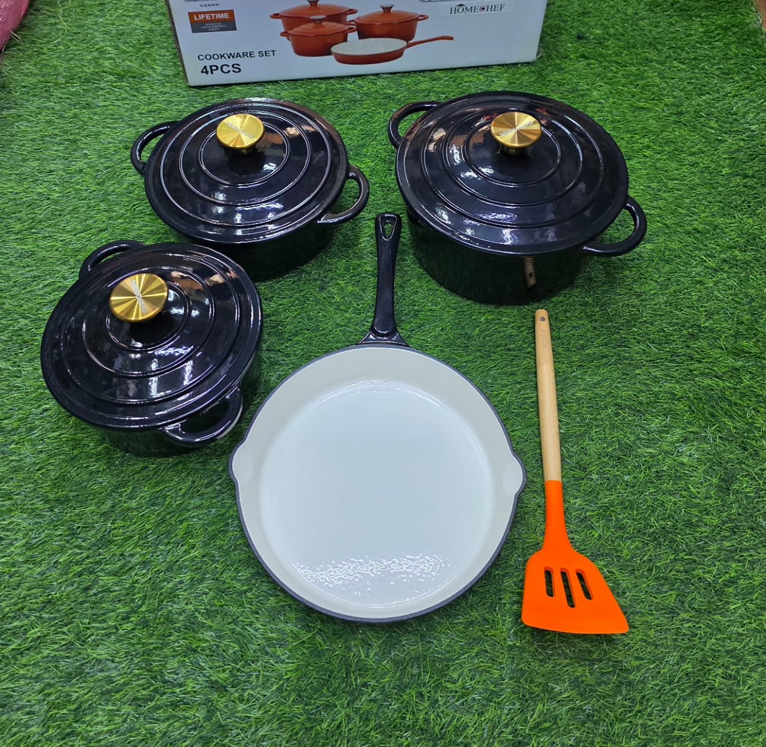Heritage Enamel Cast Iron 7-Piece Cookware Set image