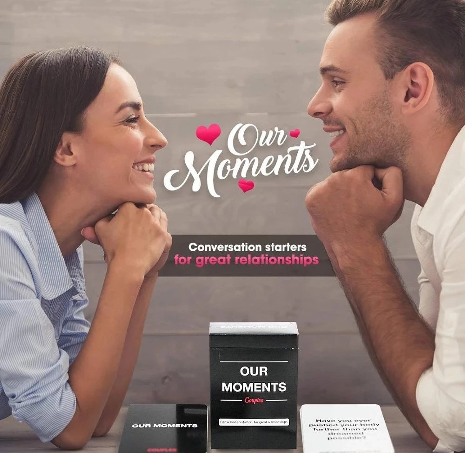 OUR MOMENTS Couples: 100 thought-provoking conversation starters for great relationships - fun conversation card game for couples image