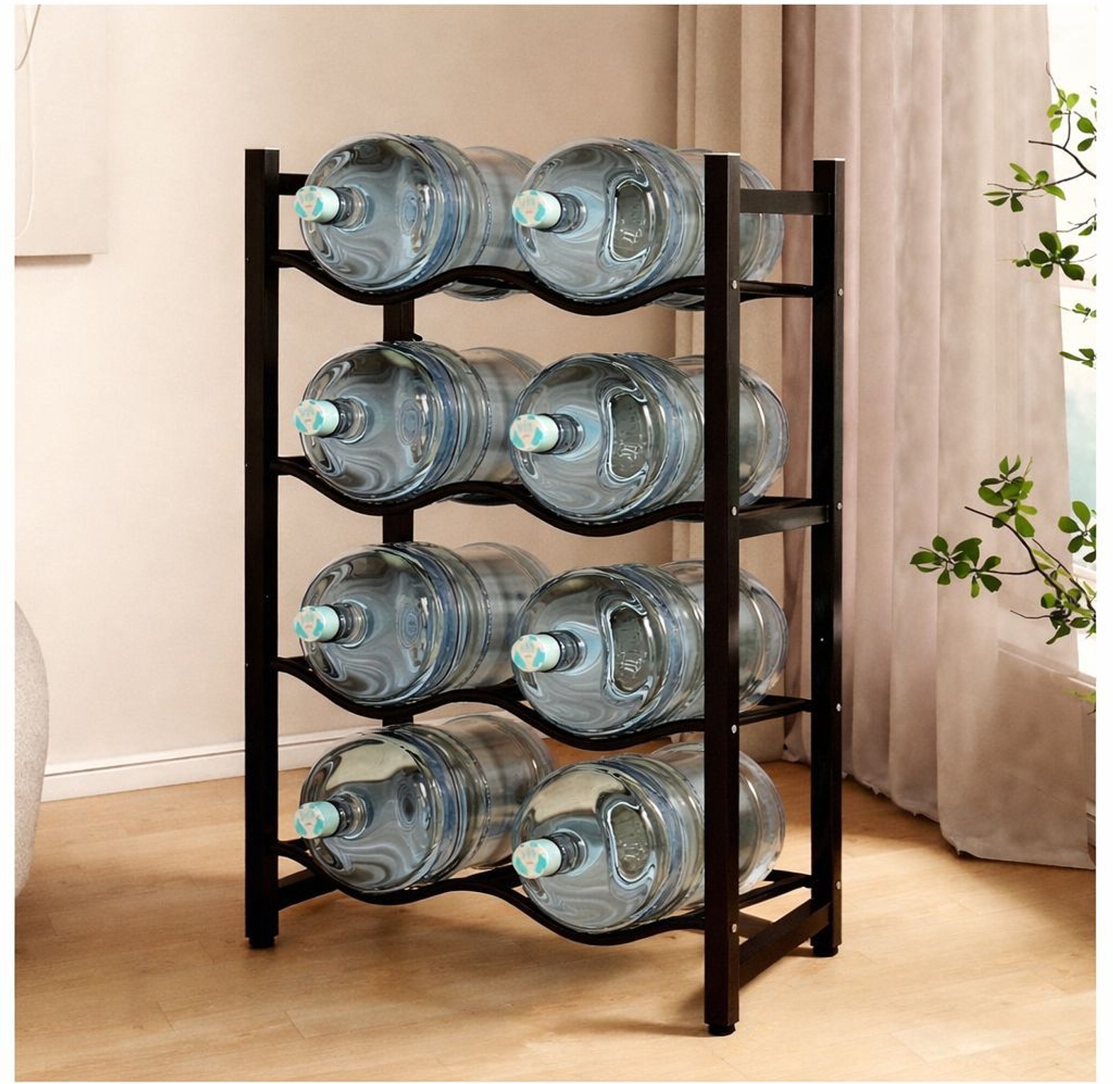 8pc Water bottle rack  image