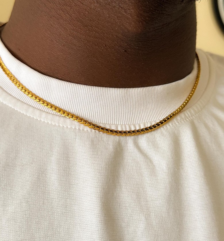 19 inch gold wheat chain image