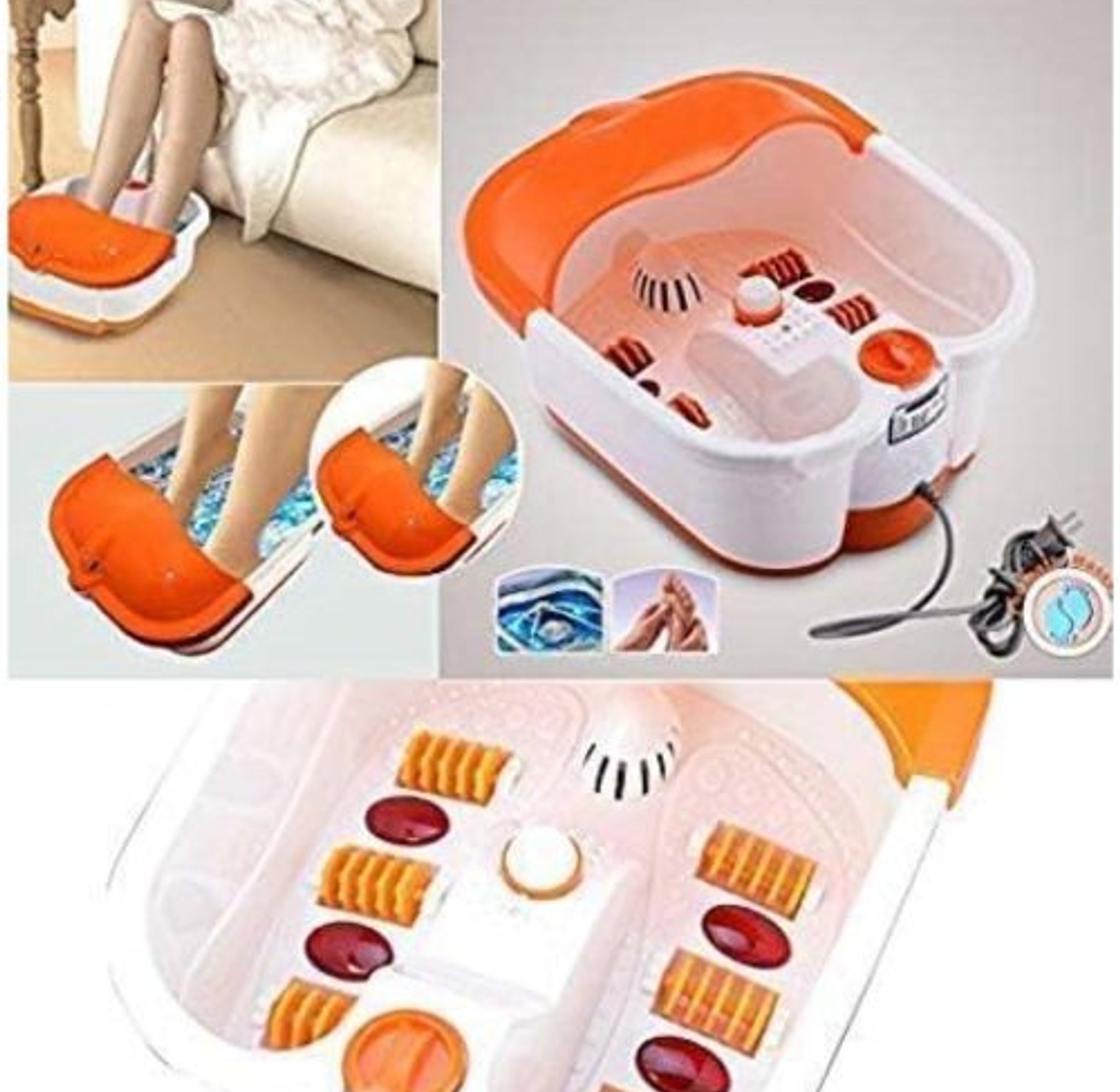 Hot Selling Professional Electric Foot Bath Massager With Infrared Foot Spa Massager With Roller for Foot Callus Remover Machine for Feet Pain Relieve And Feet Care image