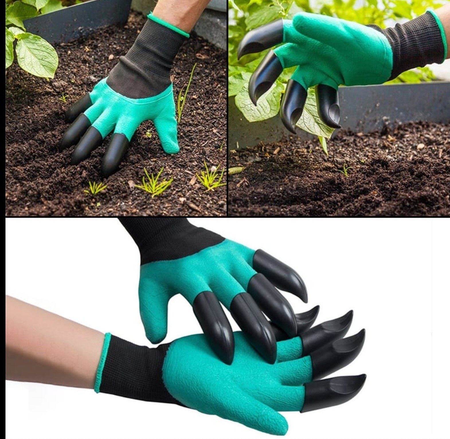 Garden Gloves, Gardening Gloves With Claws image